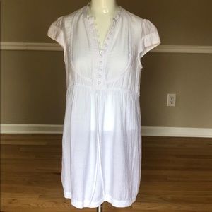 White babydoll dress small